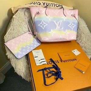 RARE* NEW* Louis Vuitton Escale rainbow Neverfull mm